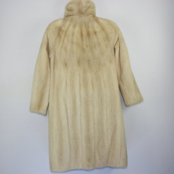 Vintage Eaton Salon White Fur Long Coat (XL - 42) - Picture 2 of 15